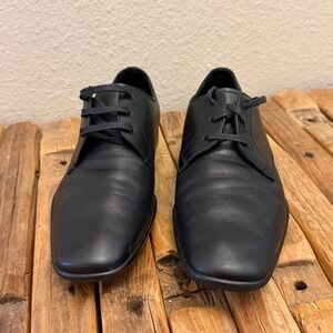 Prada Men's Black Leather Lace Up Oxford Dress Shoes size 7M